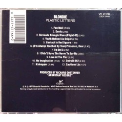Blondie CD Plastic Letters  kansi EX levy EX Käytetty CD