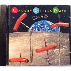 Crosby, Stills & Nash CD Live It Up  kansi EX levy EX Käytetty CD