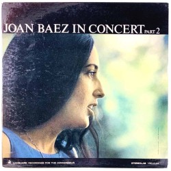Baez Joan LP In Concert part 2  kansi EX levy EX- Käytetty LP