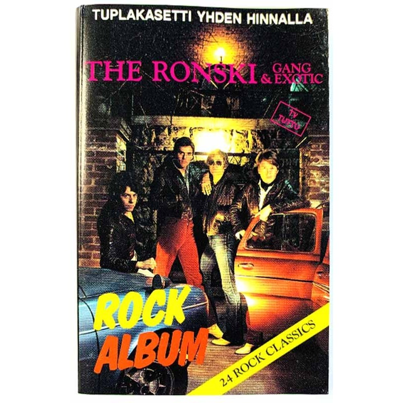 Ronski Gang, Ronski & Exotic: Rock album kansipaperi EX , musiikkikasetin kunto EX käytetty kasetti