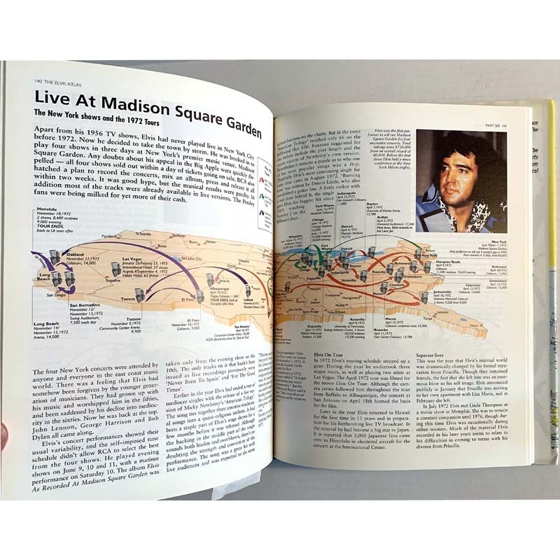 Elvis Atlas 1996 0-8050-4159-1 A Journey Through Elvis Presley's America Käytetty kirja