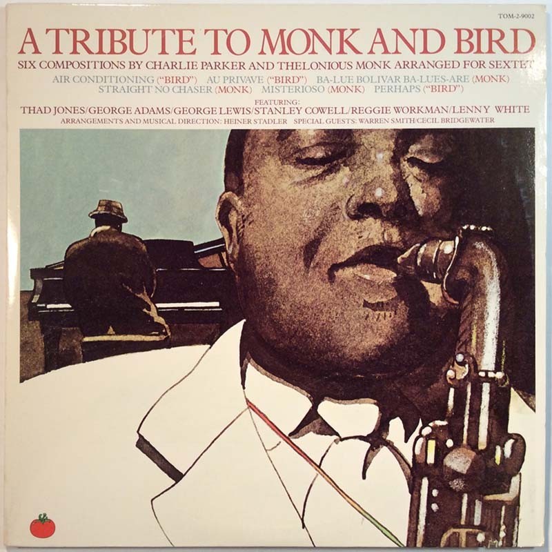 Thad Jones / George Adams ym. LP A Tribute To Monk And Bird 2LP  kansi EX levy EX- Käytetty LP