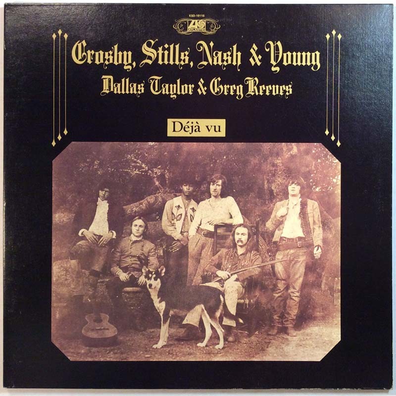 Crosby, Stills, Nash & Young LP Déjà Vu  kansi VG+ levy EX Käytetty LP