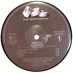 Nirvana 1991 GEF 24425 Nevermind Begagnat LP