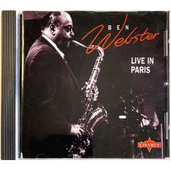 Webster Ben CD Live in Paris  kansi EX levy EX Käytetty CD