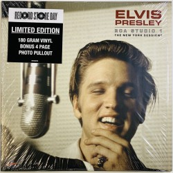 Elvis LP RCA studio 1 New York sessions  kansi EX levy EX Käytetty LP