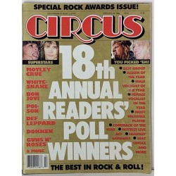 Circus 1988 No.February 29 Mötley Crue,Whitesnake,Bon Jovi,Dokken