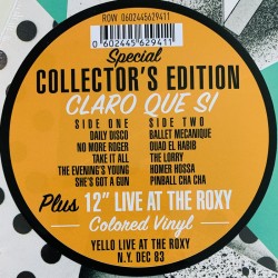 Yello LP Claro Que Si / Yello Live At The Roxy -83 - LP
