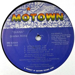 Ross Diana: Diana  kansi Ei kuvakantta levy VG kanneton LP