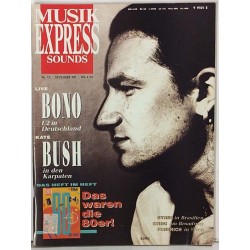 Music Express Sounds 1989 No.Dezember U2,Kate Bush