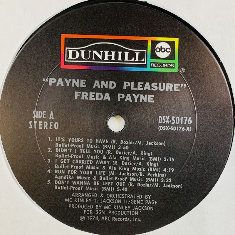 Payne Freda: Payne and Pleasure  kansi Ei kuvakantta levy EX kanneton LP