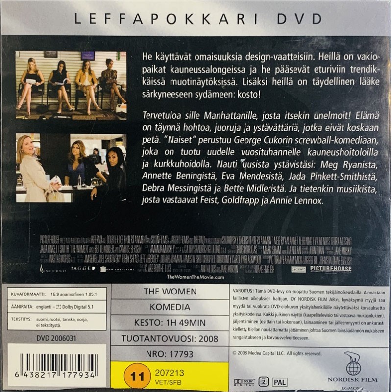 DVD - Elokuva DVD Naiset  kansi EX levy EX DVD