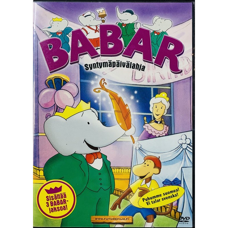 DVD - Elokuva DVD Babar Syntymäpäivälahja  kansi EX levy EX DVD