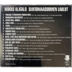 Alatalo Mikko CD Siirtomaasuomen laulut  kansi EX levy EX Käytetty CD