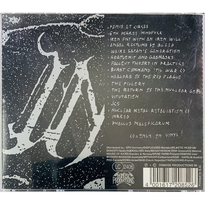Impaled Nazarene CD Rapture  kansi EX levy EX Käytetty CD