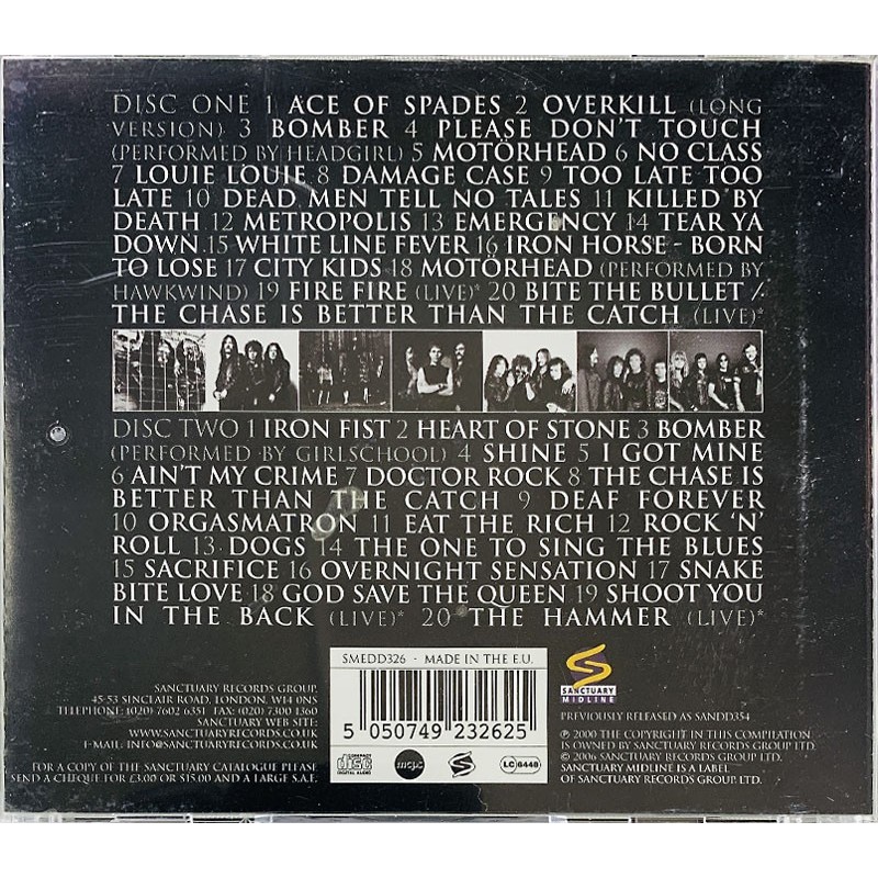 Motörhead CD The best of 2CD  kansi EX levy EX Käytetty CD