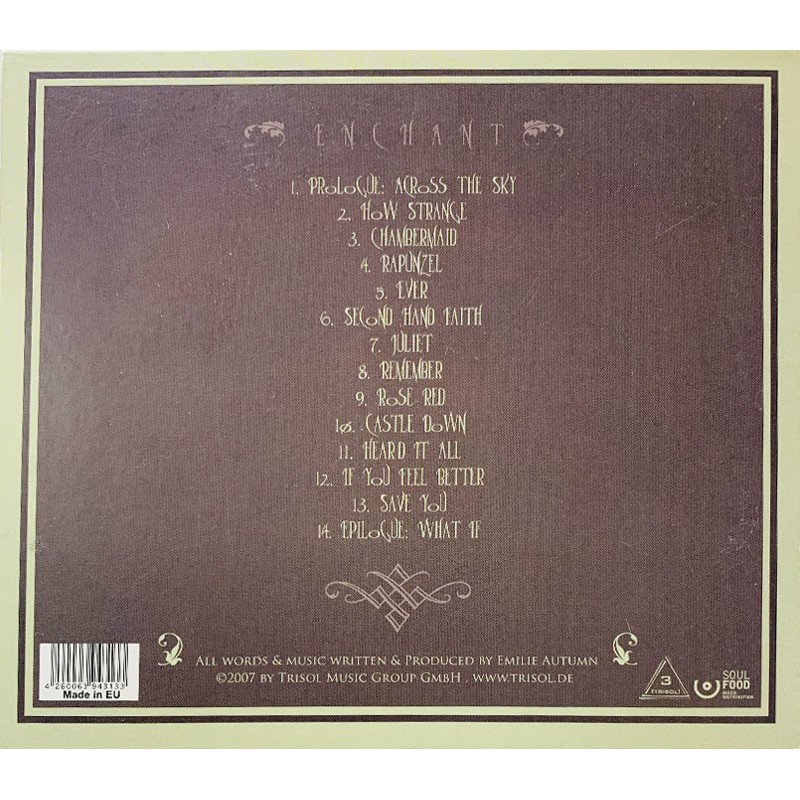 Autumn Emilie CD Enchant  kansi EX levy EX Käytetty CD