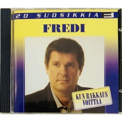 Fredi CD 20 Suosikkia - Kun rakkaus voittaa  kansi EX levy EX Käytetty CD