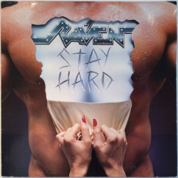 Raven LP Stay Hard  kansi VG- levy EX Käytetty LP