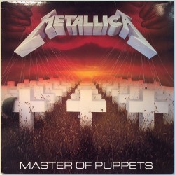 Metallica LP Master of Puppets  kansi EX- levy EX Käytetty LP