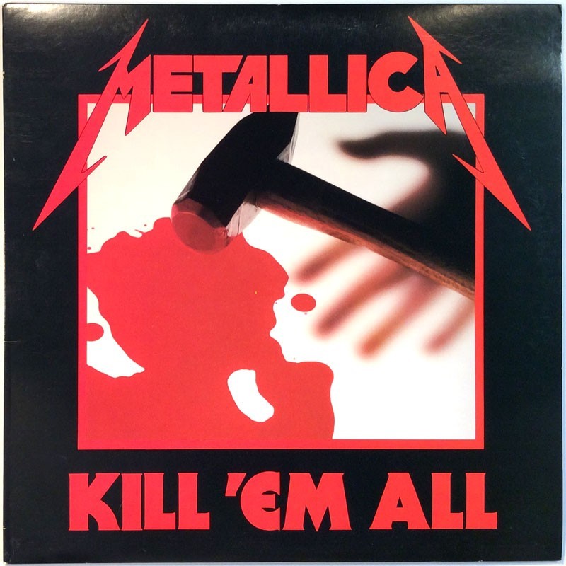 Metallica LP Kill 'em All  kansi EX- levy EX Käytetty LP