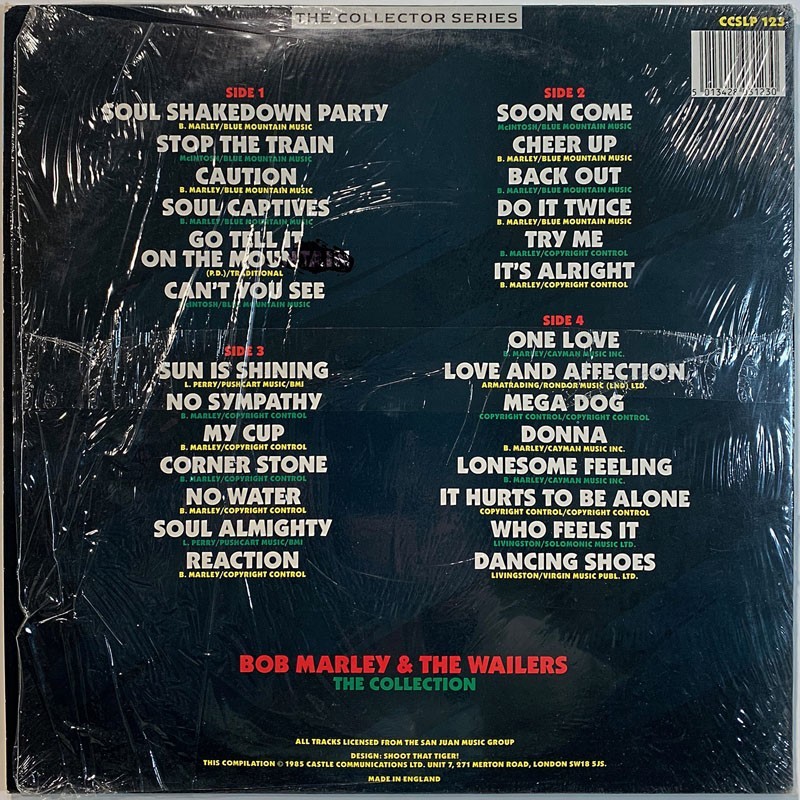 Marley Bob LP The Collection 2LP  kansi EX levy EX Käytetty LP