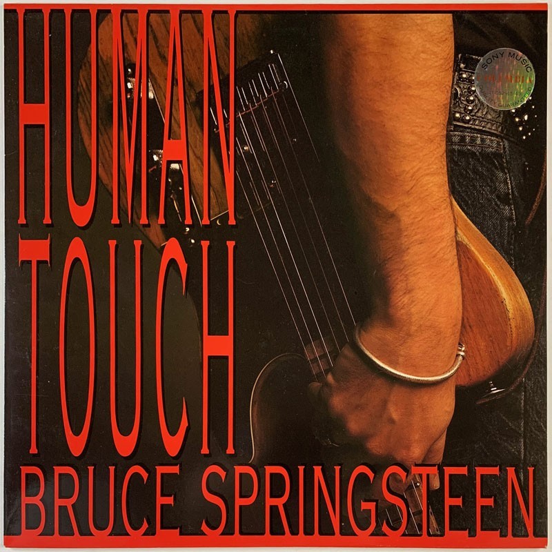 Springsteen Bruce LP Human Touch  kansi EX levy EX Käytetty LP