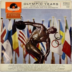 Kurt Edelhagen and his orchestra LP Songs of the Olympic Years  kansi G+ levy VG Käytetty LP