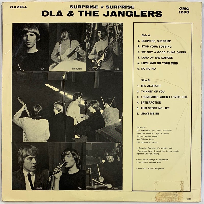 Ola & Janglers LP Surprise, surprise  kansi VG+ levy VG Käytetty LP