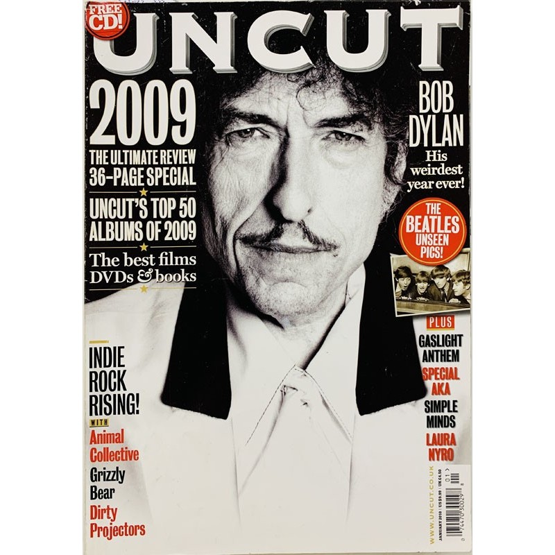 Uncut magazine 2010 January Bob Dylan, Tom Waits, Laura Nyro aikakauslehti