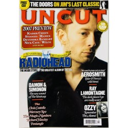Uncut magazine 2007 February Radiohead, Aerosmith, Ozzy Osbourne aikakauslehti