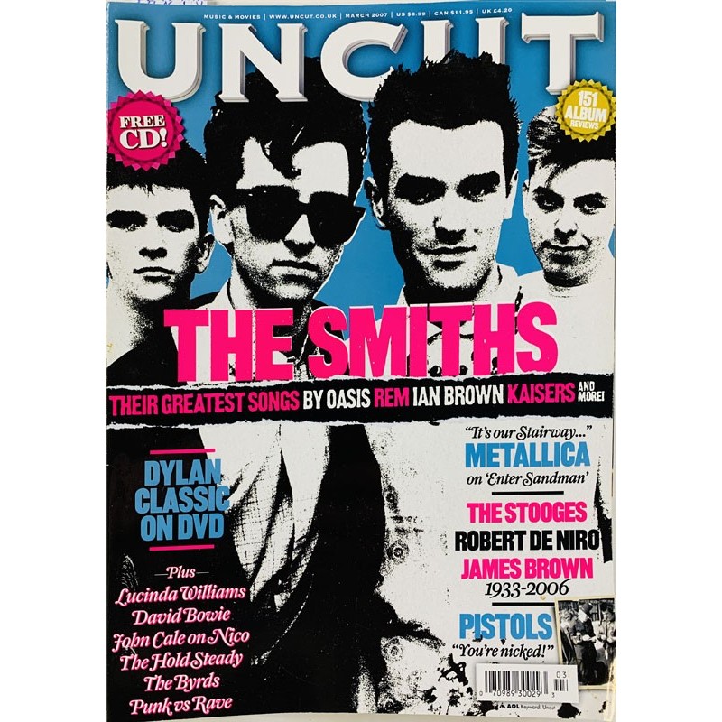 Uncut magazine 2007 March Metallica, Stooges, Sex Pistols aikakauslehti