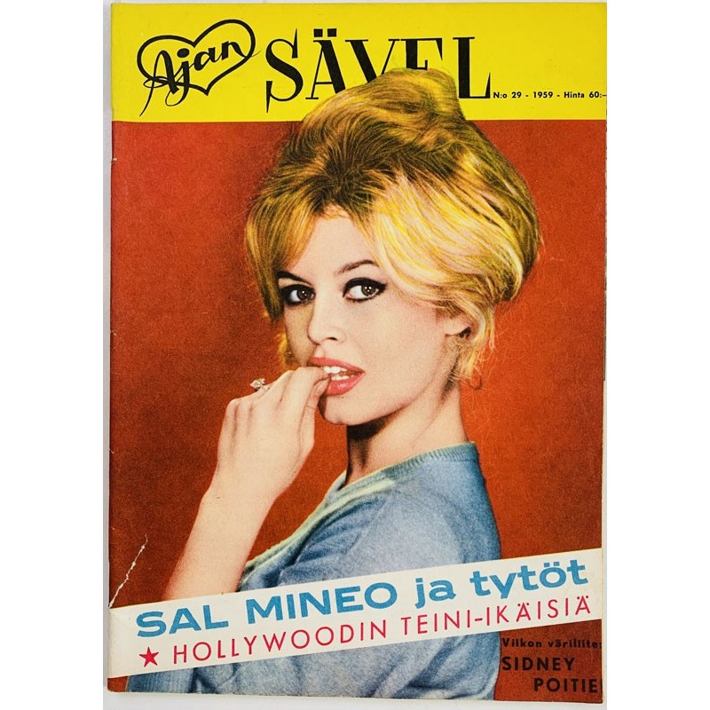 Ajan Sävel 1959 N:o 29 Sal Mineo ja tytöt aikakauslehti