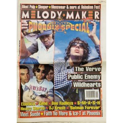 Melody Maker 1995 July 15 The Verve, Public Enemy, Wildhearts aikakauslehti