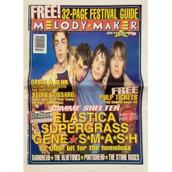 Melody Maker 1995 June 10 Radiohead, Neil Young & Pearl Jam aikakauslehti