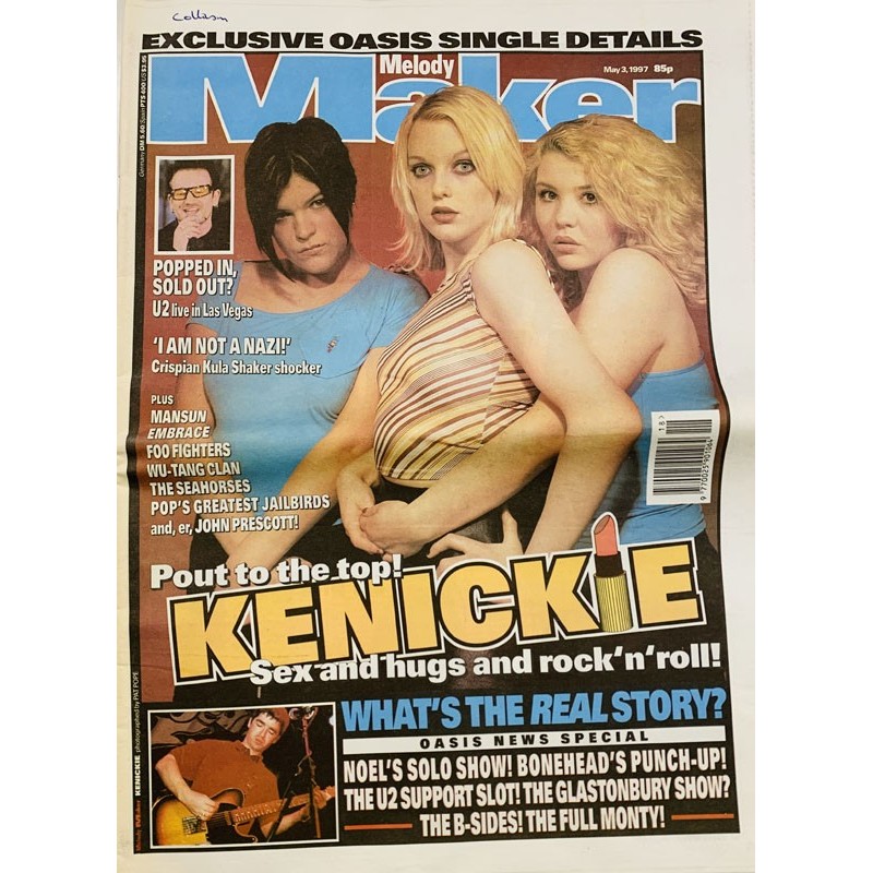 Melody Maker 1997 May 3 Pout to the top! Kenickie aikakauslehti