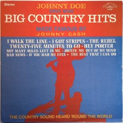 Johnny Doe Sings 1969 S-5183 Big Country Hits made famous by Johnny Cash Used LP