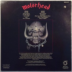 Motörhead: Iron Fist  kansi VG+ levy EX Käytetty LP