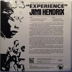 Hendrix Jimi ?– Original Sound Track: “Experience”  kansi EX- levy EX Käytetty LP