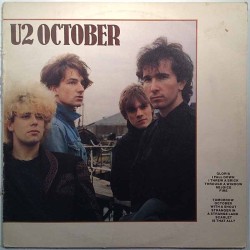 U2: October  kansi G levy VG+ Käytetty LP