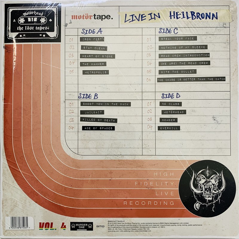 Motörhead LP Löst tapes, Vol. 4 (Live in Heilbronn 1984) 2LP - LP