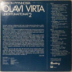 Virta Olavi: Unohtumattomat 2  kansi VG levy EX Käytetty LP