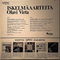Virta Olavi: Iskelmäaarteita  kansi VG+ levy EX Käytetty LP
