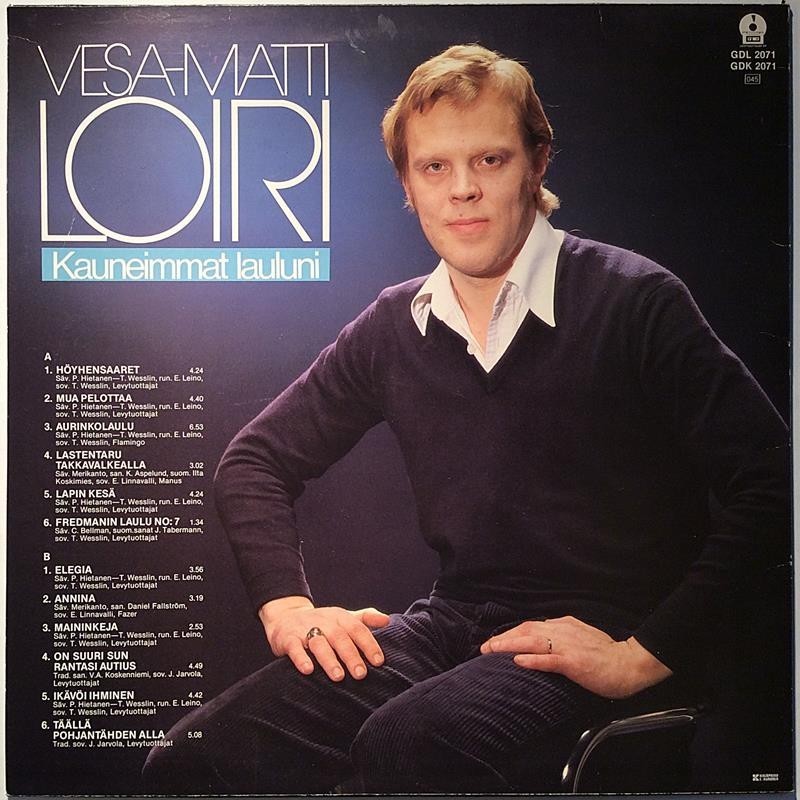 Loiri Vesa-Matti 1986 GDL 2071 Kauneimmat lauluni Second hand LP