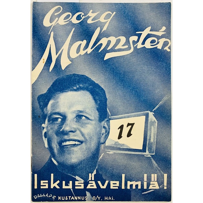 Malmsten Georg 1938 17 Iskusävelmiä! nuottivihko 17 aikakauslehti