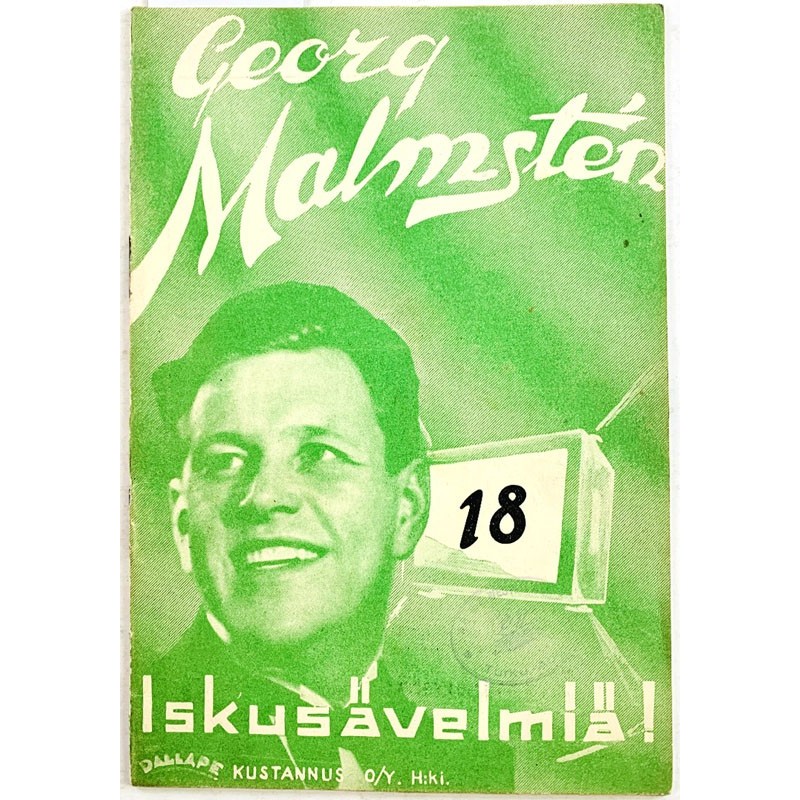 Malmsten Georg 1939 18 Iskusävelmiä! nuottivihko 18 aikakauslehti