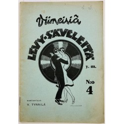 Viimeisiä levy-säveleitä 1933 4 nuottivihko N:o 4 begagnade magazine