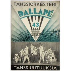 Harmokikkaorkesteri  Dallape 1938 43 Tanssiuutuuksia nuottivihko 43 aikakauslehti