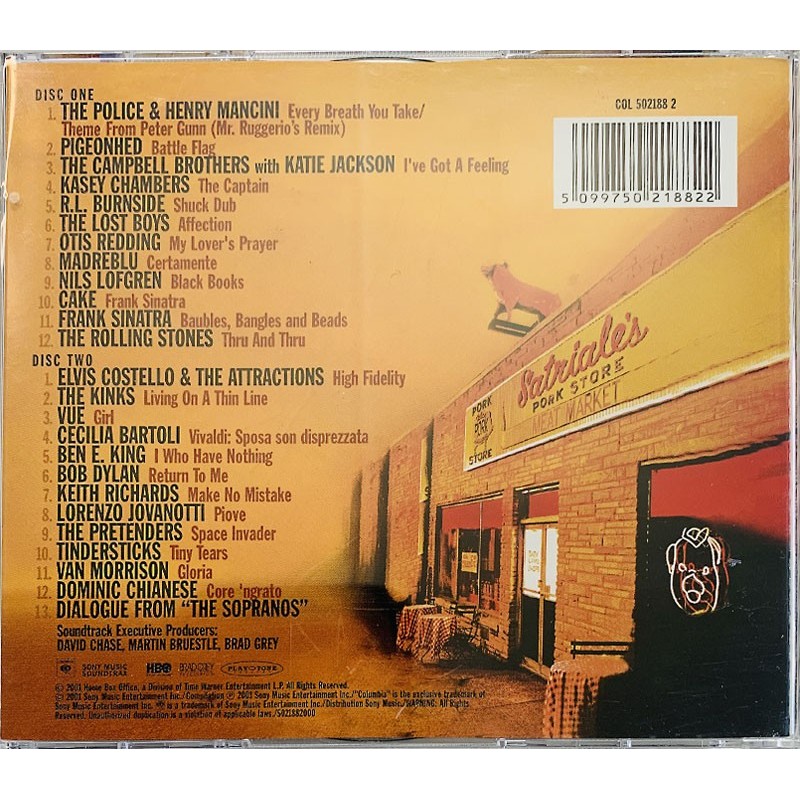 Police, Sinatra, Dylan, Kinks ym. CD The Sopranos 2CD  kansi EX levy EX Käytetty CD