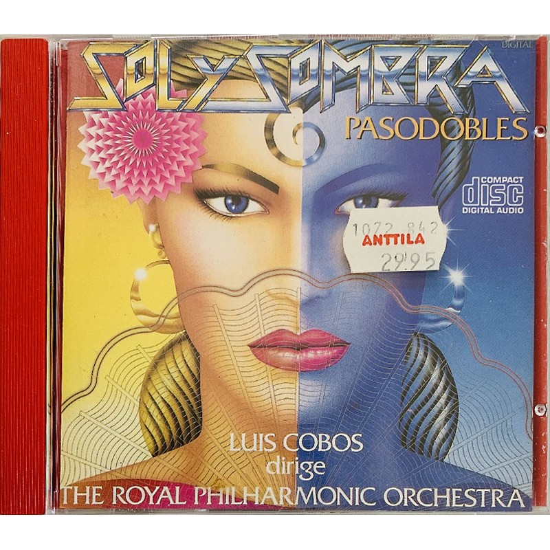 Luis Cobos Dirige Royal Phil. Orch. CD Sol Y Sombra  kansi EX levy EX Käytetty CD